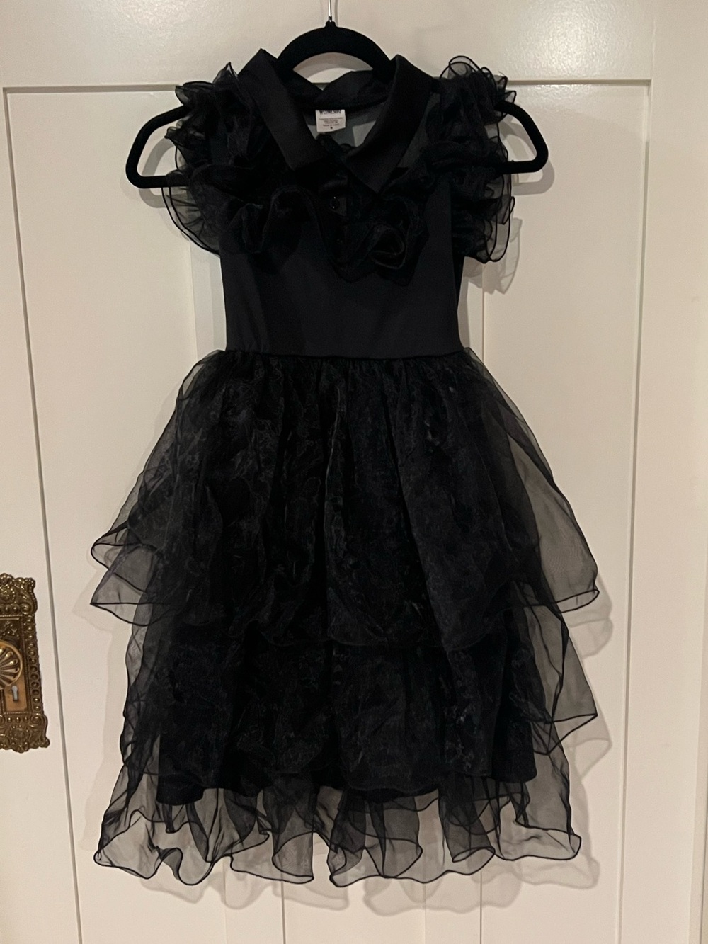 Wednesday Addams Rave N Dance Dress Halloween Costume Goth Size Girls Medium